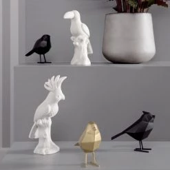 Present Time Statuettes Et Figurines Statue Origami Blanche Oiseau H24cm -Vases Soldes statue origami blanche oiseau h24cm 2