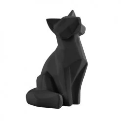 Present Time Statuettes Et Figurines Statue Origami Mini Renard Noir