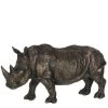 Jolipa Statuettes Et Figurines Statue Rhinocéros Brun Patiné Bronze H17cm -Vases Soldes statue rhinoceros brun patine bronze h17cm