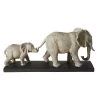 Maisons Du Monde Statuettes Et Figurines Statuette 2 éléphants Grise Et Socle En Métal Noir H21 -Vases Soldes statuette 2 elephants grise et socle en metal noir h21 1000 10 26 191209 1