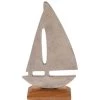 Wadiga Statuettes Et Figurines Statuette Bateau En Bois Et Aluminium -Vases Soldes statuette bateau en bois et aluminium