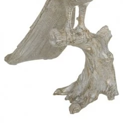 Ixia Statuettes Et Figurines Statuette De Décoration Paon Blanc Patiné Or Et Argent -Vases Soldes statuette de decoration paon blanc patine or et argent 2