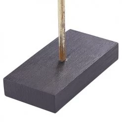 Beliani Statuettes Et Figurines Statuette Décorative Dorée Sur Socle Noir 34 Cm -Vases Soldes statuette decorative doree sur socle noir 34 cm 5