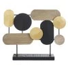 Maisons Du Monde Statuettes Et Figurines Statuette Géométrique En Métal Noir, Doré Et Beige H45 -Vases Soldes statuette geometrique en metal noir dore et beige h45 1000 16 3 226405 1