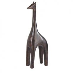 Maisons Du Monde Statuettes Et Figurines Statuette Girafe En Résine Marron
