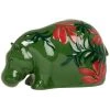 Maisons Du Monde Statuettes Et Figurines Statuette Hippopotame En Dolomite Verte, Rouge Et Rose H14 -Vases Soldes statuette hippopotame en dolomite verte rouge et rose h14 1000 13 40 227303 1