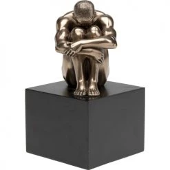 Kare Design Statuettes Et Figurines Statuette Homme Assis En Polyrésine Bronze -Vases Soldes statuette homme assis en polyresine bronze 4