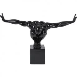 Kare Design Statuettes Et Figurines Statuette Homme En Polyrésine Noire 43x29