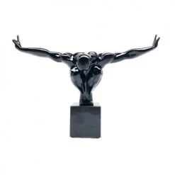 Kare Design Statuettes Et Figurines Statuette Homme En Polyrésine Noire 43x29 -Vases Soldes statuette homme en polyresine noire 43x29 4
