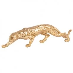 Maisons Du Monde Statuettes Et Figurines Statuette Leopard Doré H14
