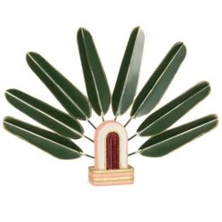 Maisons Du Monde Statuettes Et Figurines Statuette Palmier En Métal Vert H3