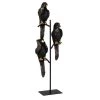 Maisons Du Monde Statuettes Et Figurines Statuette Perroquets En Résine Et Métal Noir Et Doré -Vases Soldes statuette perroquets en resine et metal noir et dore 1000 1 38 227342 1