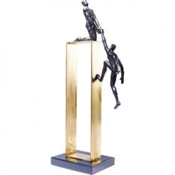 Kare Design Statuettes Et Figurines Statuette Personnages En Polyrésine Et Acier Doré H51 -Vases Soldes statuette personnages en polyresine et acier dore h51 2