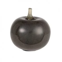 Maisons Du Monde Statuettes Et Figurines Statuette Pomme En Verre Soufflé Bleu Pétrole H10