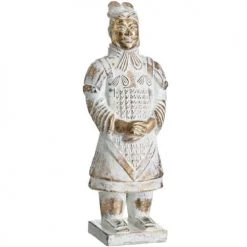 LolaHome Statuettes Et Figurines Statuette Soldat En Terre Cuite De L'Empereur Qin