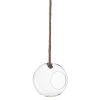 LANADECO Vases Terrarium Boule En Verre Transparent Et Corde H75cm -Vases Soldes terrarium boule en verre transparent et corde h75cm