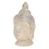 ECD Germany Statuettes Et Figurines Tête De Bouddha Pierre Artificielle Beige-gris 45x39x78 Cm -Vases Soldes tete de bouddha pierre artificielle beige gris 45x39x78 cm