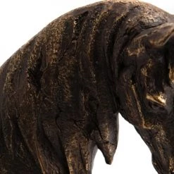 Amadeus Statuettes Et Figurines Tête De Cheval Antique De Décoration En Résine Patinée Or -Vases Soldes tete de cheval antique de decoration en resine patinee or 1