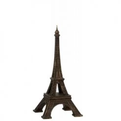 LANADECO Statuettes Et Figurines Tour Eiffel Résine Bronze H44cm