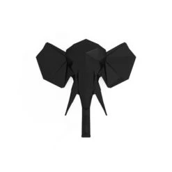 Potiron Paris Statuettes Et Figurines Trophée Décoratif Mural éléphant Noir En Polyrésine -Vases Soldes trophee decoratif mural elephant noir en polyresine 5