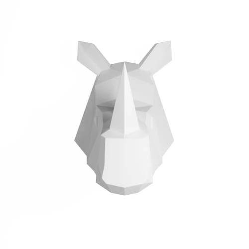 Potiron Paris Statuettes Et Figurines Trophée Décoratif Mural Rhinocéros Blanc En Polyrésine 3 Potiron Paris Statuettes Et Figurines Trophée Décoratif Mural Rhinocéros Blanc En Polyrésine