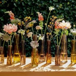 Mica Decorations Vases Vase A Fleur En Verre Marron H37.5 -Vases Soldes vase a fleur en verre marron h37 5 3