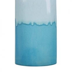 Beliani Vases Vase à Fleurs Bleu Et Blanc 30 Cm -Vases Soldes vase a fleurs bleu et blanc 30 cm 3