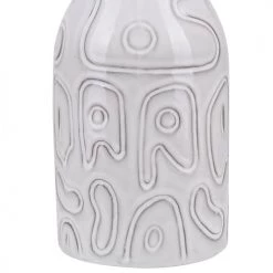 Beliani Vases Vase à Fleurs Gris 22cm -Vases Soldes vase a fleurs gris 22cm 3