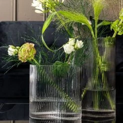 Present Time Vases Vase Allure Wave Large Verre Gris -Vases Soldes vase allure wave large verre gris 1