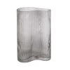 Present Time Vases Vase Allure Wave Large Verre Gris -Vases Soldes vase allure wave large verre gris