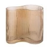 Present Time Vases Vase Allure Wave Verre Marron -Vases Soldes vase allure wave verre marron