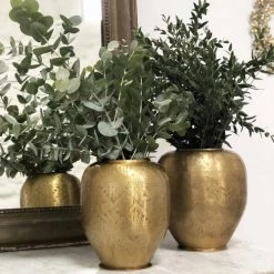 Passage Vernet Vases Vase Avec Motifs Gravés Doré -Vases Soldes vase avec motifs graves dore 2