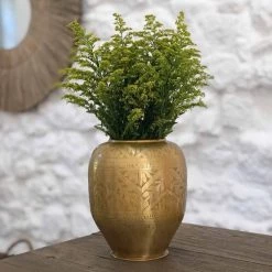 Passage Vernet Vases Vase Avec Motifs Gravés Doré -Vases Soldes vase avec motifs graves dore 6