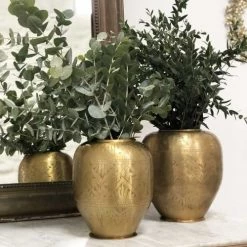 Passage Vernet Vases Vase Avec Motifs Gravés Doré -Vases Soldes vase avec motifs graves dore 8