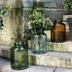 Maison Tilleul Vases Vase Bonbonne Art Déco Marron -Vases Soldes vase bonbonne art deco marron 3