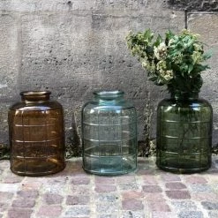 Maison Tilleul Vases Vase Bonbonne Art Déco Marron -Vases Soldes vase bonbonne art deco marron 4