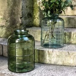 Maison Tilleul Vases Vase Bonbonne Art Déco Vert -Vases Soldes vase bonbonne art deco vert 3