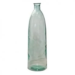 Maison Tilleul Vases Vase Bonbonne XL En Verre Martelé Transparent