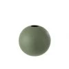 LANADECO Vases Vase Boule Céramique Verte H23,5cm -Vases Soldes vase boule ceramique verte h23 5cm