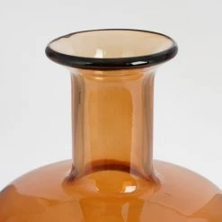 Mica Decorations Vases Vase Bouteille Bouteille En Verre Marron H30 -Vases Soldes vase bouteille bouteille en verre marron h30 3