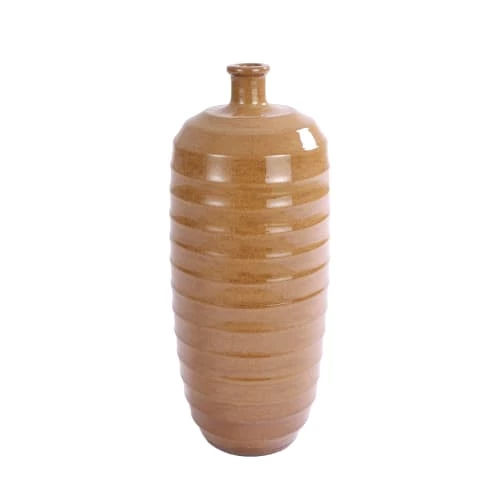 Mica Decorations Vases Vase Bouteille En Terre Cuite Ocre H50 3 Mica Decorations Vases Vase Bouteille En Terre Cuite Ocre H50