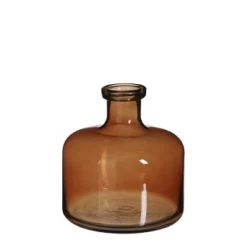 Mica Decorations Vases Vase Bouteille En Verre Transparent H21.5 -Vases Soldes vase bouteille en verre marron h21 5 4