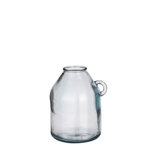 Mica Decorations Vases Vase Bouteille En Verre Recyclé Bleu Clair H25.5 3 Mica Decorations Vases Vase Bouteille En Verre Recyclé Bleu Clair H25.5