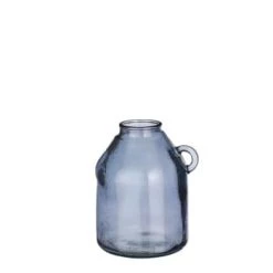 Mica Decorations Vases Vase Bouteille En Verre Recyclé Gris H25 -Vases Soldes vase bouteille en verre recycle gris h25 5