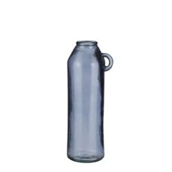 Mica Decorations Vases Vase Bouteille En Verre Recyclé Gris H45 -Vases Soldes vase bouteille en verre recycle gris h45 6