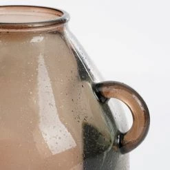 Mica Decorations Vases Vase Bouteille En Verre Recyclé Taupe H25.5 -Vases Soldes vase bouteille en verre recycle taupe h25 5 2