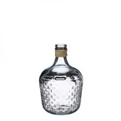 Mica Decorations Vases Vase Bouteille En Verre Recyclé Transparent H30
