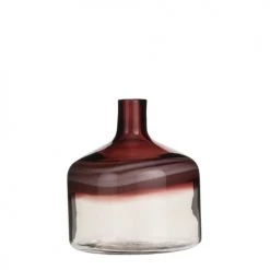 Mica Decorations Vases Vase Bouteille En Verre Rose H27