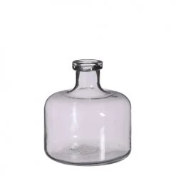 Mica Decorations Vases Vase Bouteille En Verre Transparent H21.5