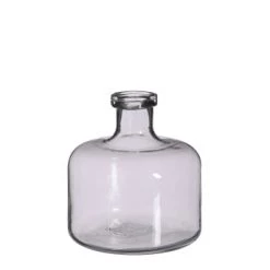 Mica Decorations Vases Vase Bouteille En Verre Jaune H21.5 -Vases Soldes vase bouteille en verre transparent h21 5 7